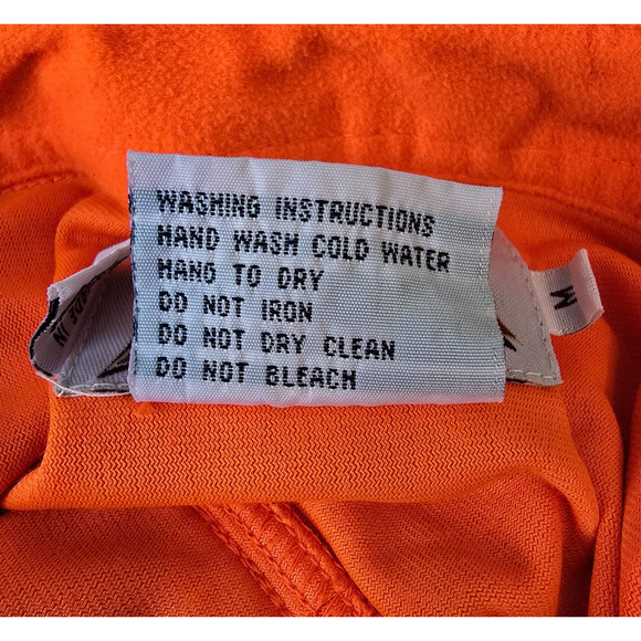 Gamehide Hunting Outdoor Shirt Men's M Orange Soft Fabric Button Down - Picture 5 of 16